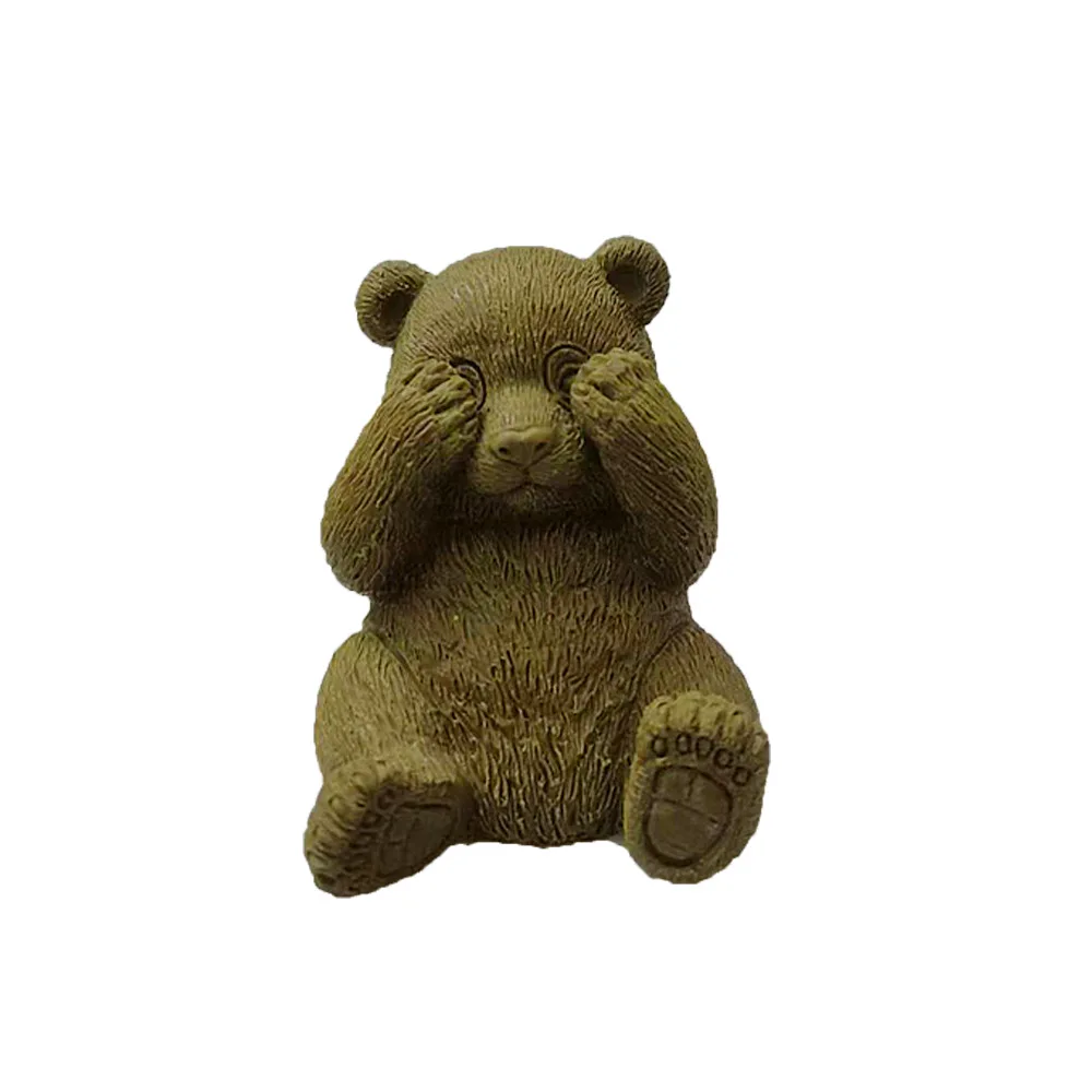 Cute Panda Silicone Mold for Handmade Candle Plaster Soap Epoxy Resin Chocolate Decoration Gypsum Ice DIY Baking Mould