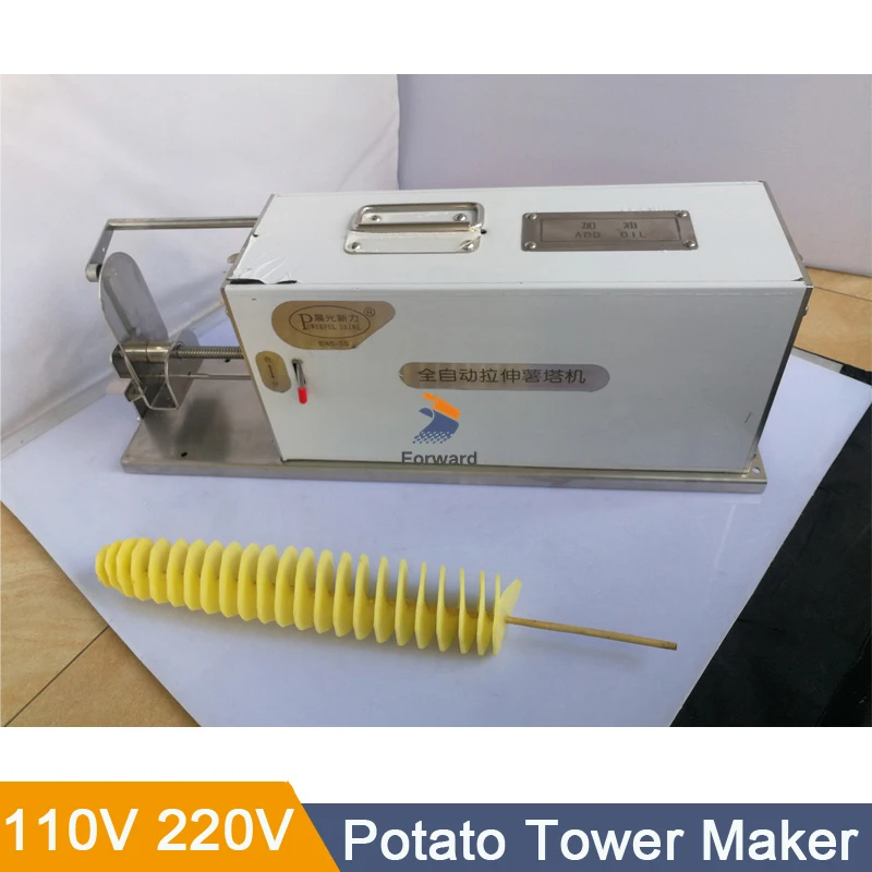 Chips Machine Chopper Tornado Potato Cutter Machine Electric Spiral Cutting Machine Potato Chip String Rotate Potato Chips Tower