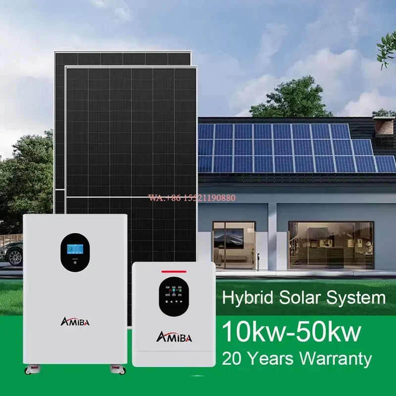WMWMNU for Hybrid Solar Power System 5Kw 5Kva 8Kw 10Kw 12Kw Complete Off Grid Solar Energy Kit Full Set