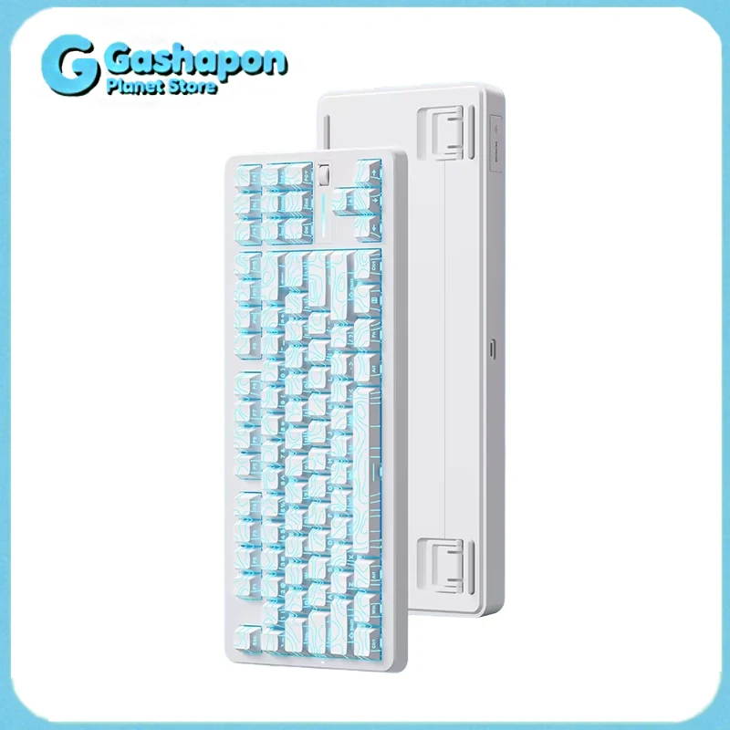 

MCHOSE G87 V2 75% Layout Wireless Tri-Mode Hot Swappable Mechanical Keyboard with Knob Gasket Mount 87 Keys for Gaming Office