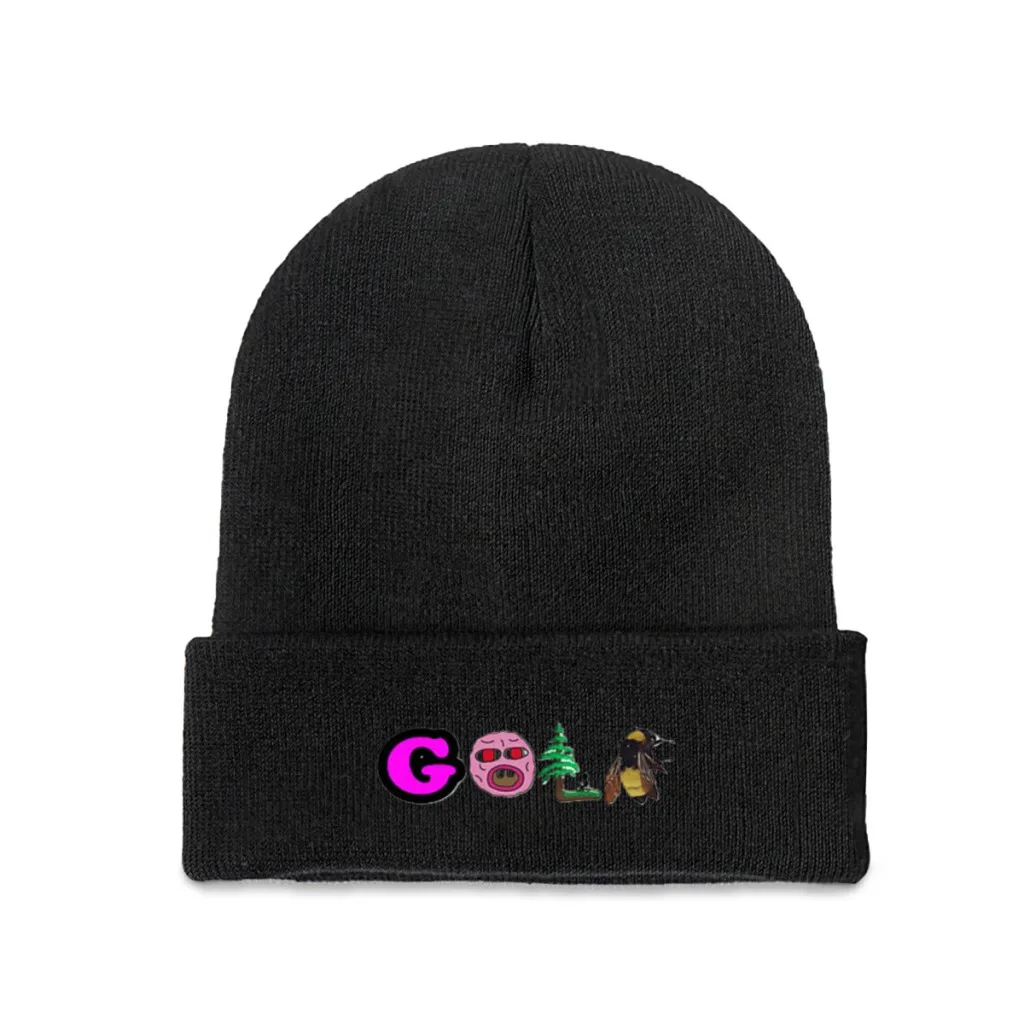 skull tyler the creator golf art gift Beanie Knitted Hat   Winter Warm Outdoor Cap For Male Women