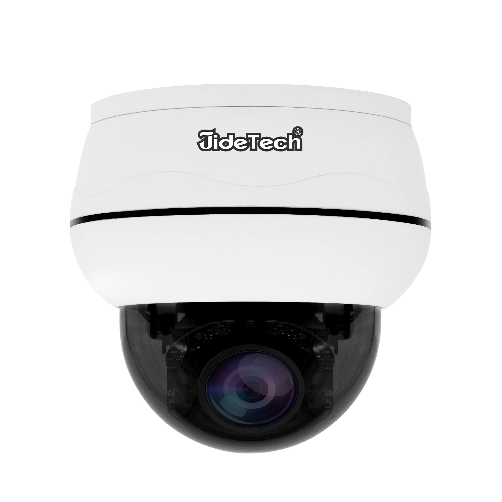 

JideTech POE 5X 5MP Auto-Tracking Indoor IP Dome CCTV Security System Camera IR Night Vision CMOS Sensor SD Card Data Storage