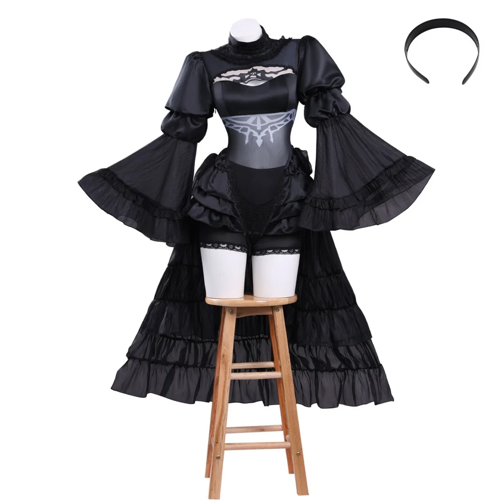 

YoRHa No. 2 Type B Cosplay Costume YoRHa No. 2 Type B Top Skirt Headwear Gloves Socks Outfit Party Carnival Costume
