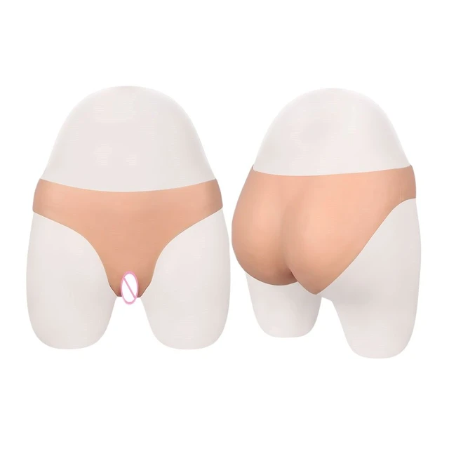 Falso Silicone Falso Vagina Cueca Calcinhas Esconder Penis Shaper  