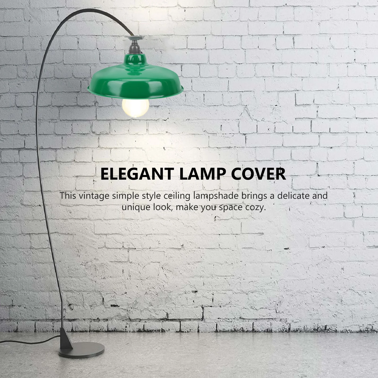 

Durable Ceiling Lampshade Simple Style Enamel Chandelier Shade Practical Home Lighting Decoration Road Workshop Outdoor Use