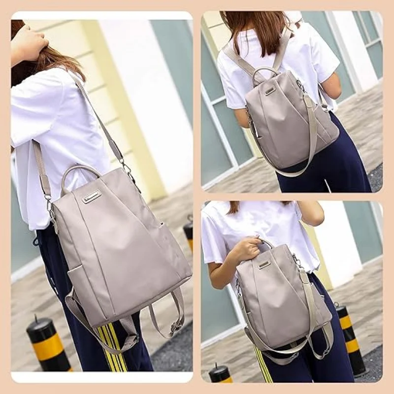 

Women's Waterproof Mini Backpack, Lightweight Nylon Small Backpack Purse, Casual Daypack for Travel, Shopping, Daily