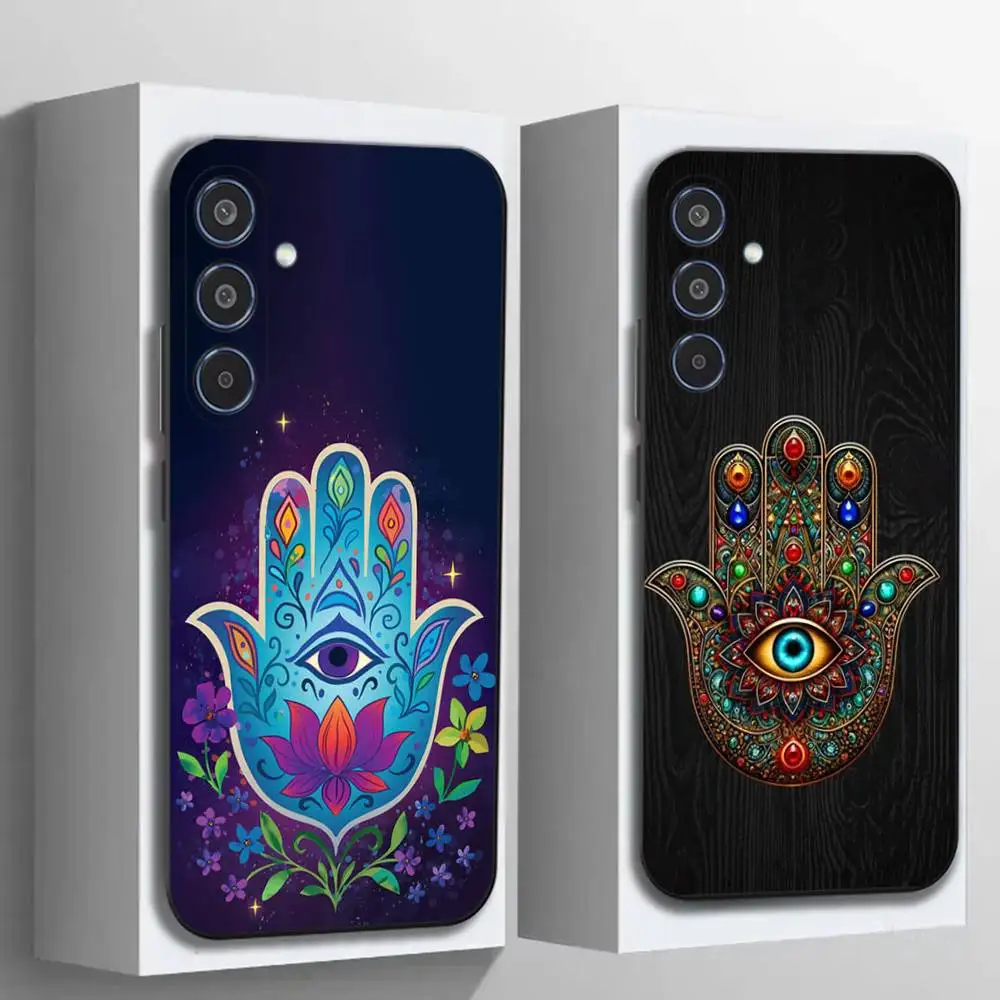 Hamsa Phone Case For Samsung Galaxy A12 13 Note 10Pro 20Ultra A20 21 30 31 40 41 A71 72,Matte Soft Back Cover
