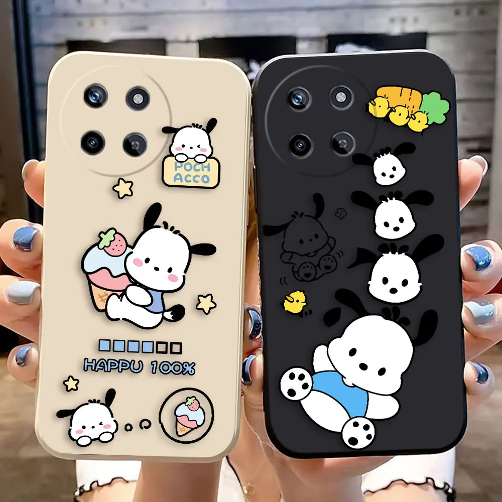 Pacha Dog Cartoon Pochacco Cover Phone Case For OPPO Realme 11 10 9 9I 8 8I 7 7I 6 5 PLUS 4G 5G Silicone Case Funda Coque Shell