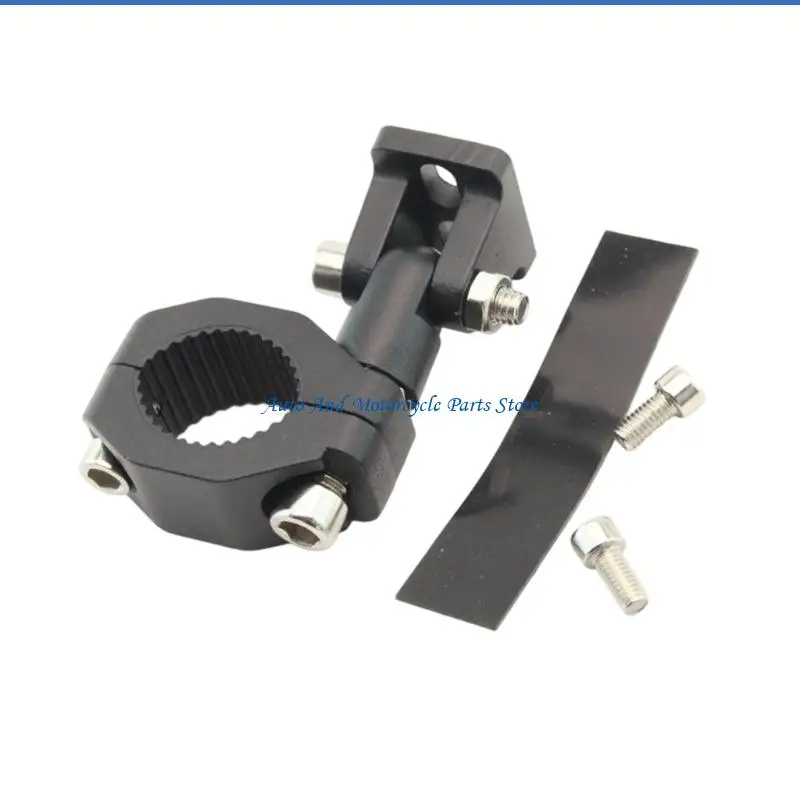 P9FD Universal Motorcycle Light Mount Bracket Adjustable 360 Degree Rotation Clamping for LED Spotlights Auxiliary Lights