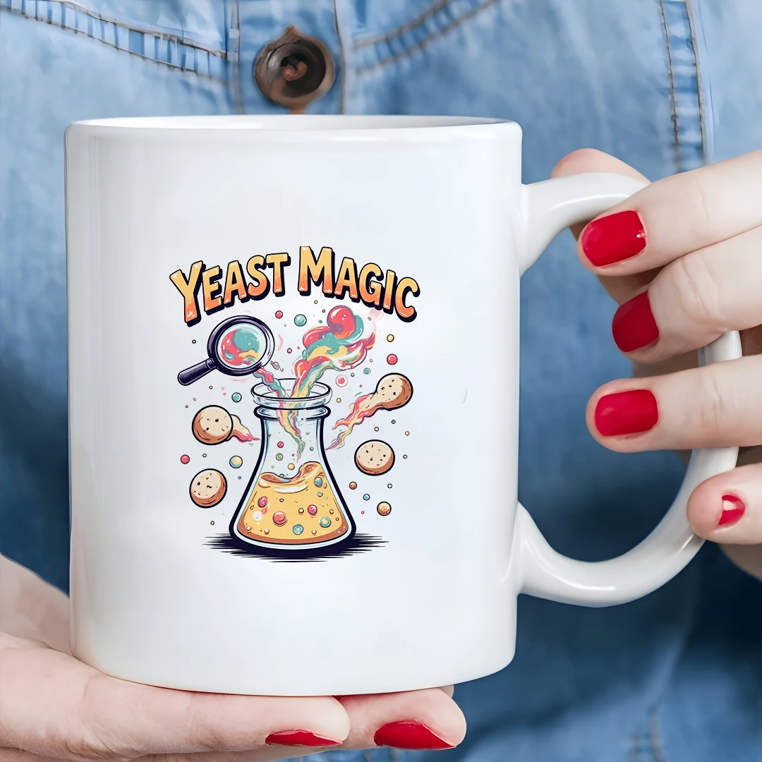 11온스 머그컵 + 매직 이스트 교육용 컵 어린이 재미있는 학습 컵 크리스마스 가족 사무실 컵