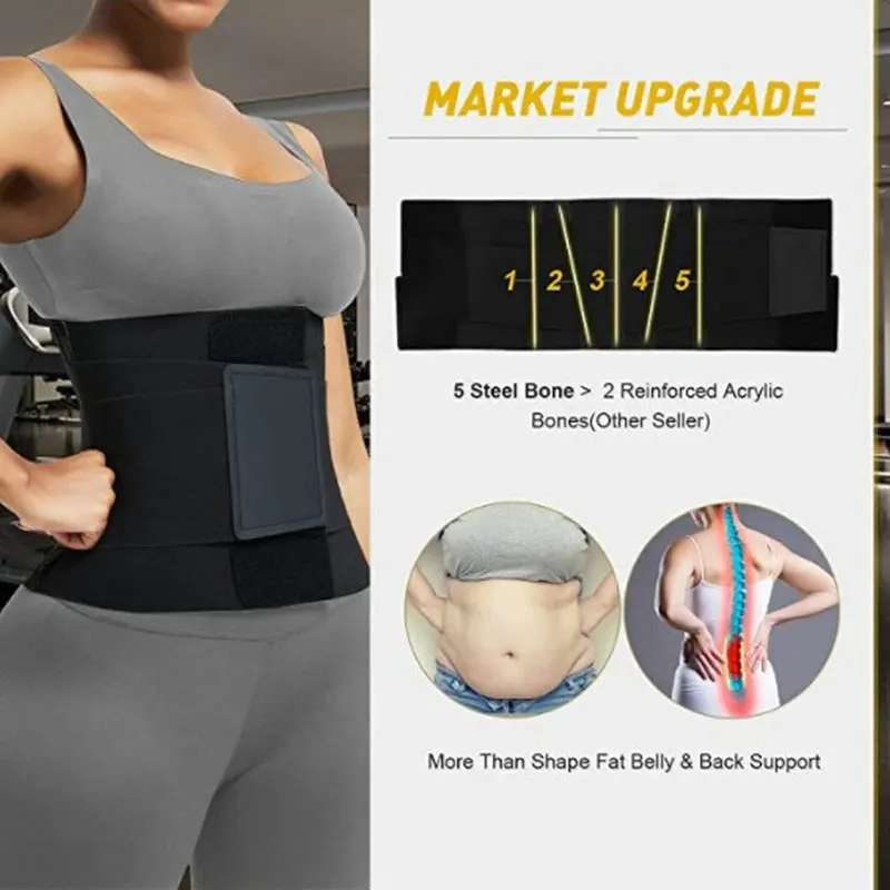 Fajas Colombianas Waist Trainer Girdle Belly Wrap Corset Slimming Tummy Control Belt Body Shaper Modeling Strap Shapewear Cinche