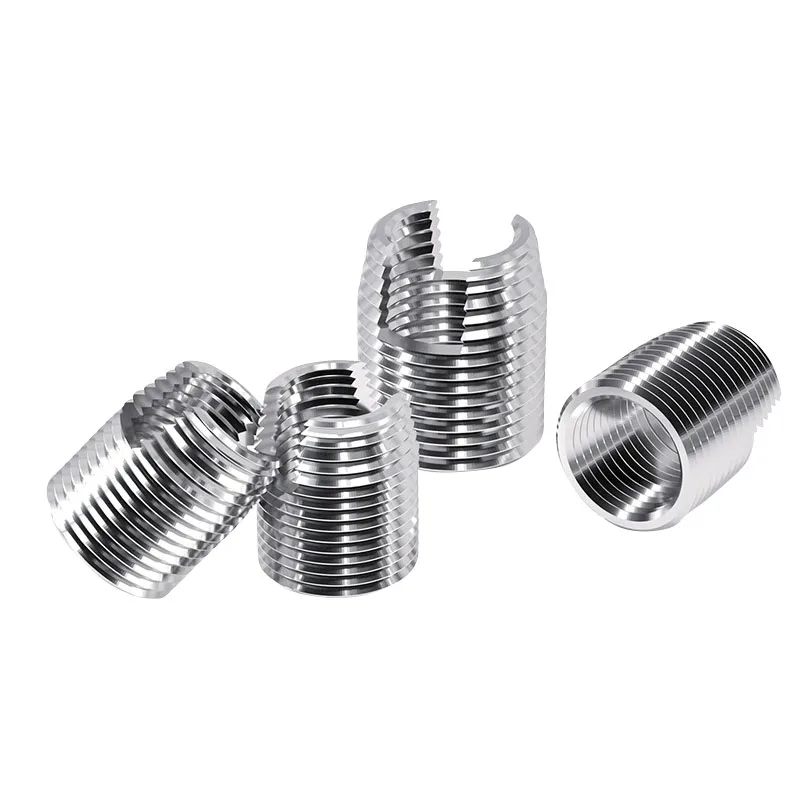 LPJ M6 303 Lotted Self Tapping Thread Insert 303 Stainless Steel Screw Bushing Slotted Type L6/8/10 Thread Repair Inset