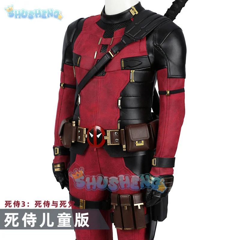 데드 코스프레 풀 Cosutme 웨이드 윈스턴 윌슨 코스프레 의상 어린이 에디션 영화 안티 히어로 슈트 할로윈