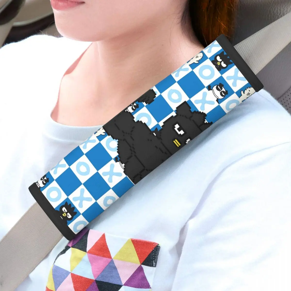 

Пользовательские BADBADTZ-MARU аниме ремень безопасности наплечная накладка универсальный подходит для комплектов чехлов на ремни безопасности