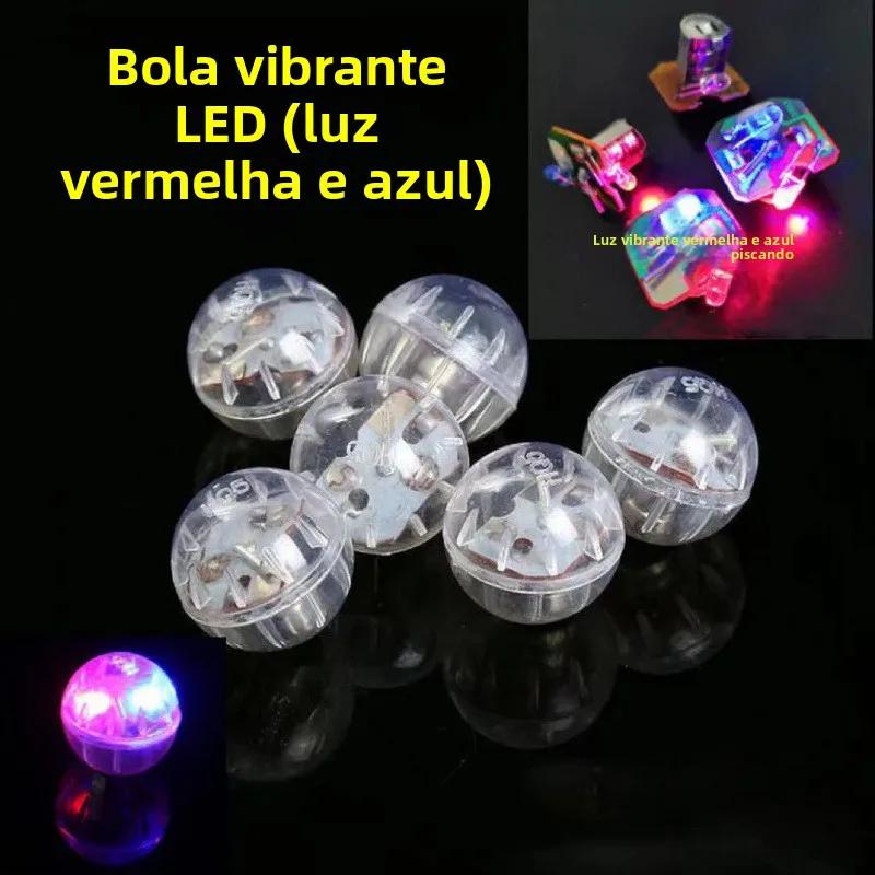 手作りの点滅振動ledライトボール7cm防水電子発光玩具、露店や子供たちの娯楽に