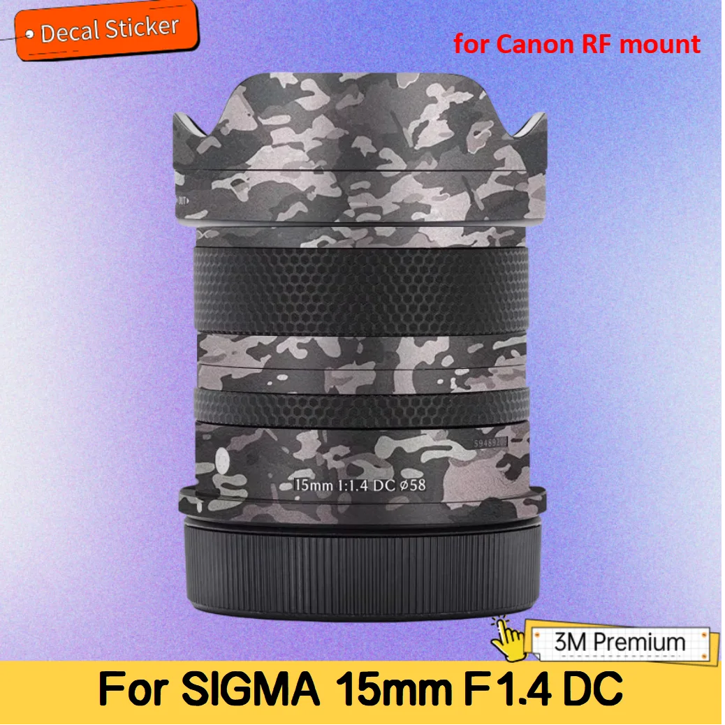 

Наклейка на объектив. Подходит для защитной пленки для объектива SIGMA 15mm F1.4 DC для крепления Canon RF.