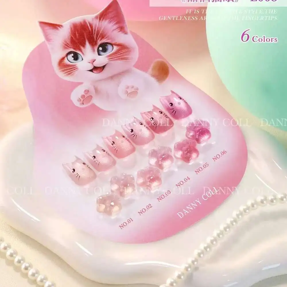 Smalto per unghie gel color estivo Magnete gel per occhi di gatto rosa Glitter Diamond Sparkle Splendido colore Soak Off Smalto gel per unghie UV LED