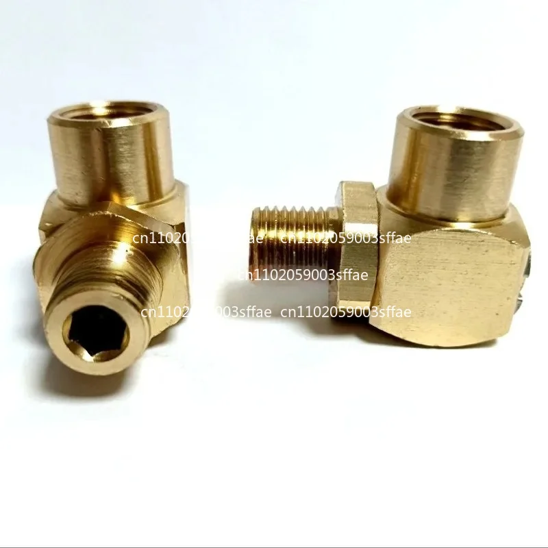 Male and Female High Pressure Full Size 90 Degree Brass Fire Hose Reel Swivel Joint Swivel Elbow