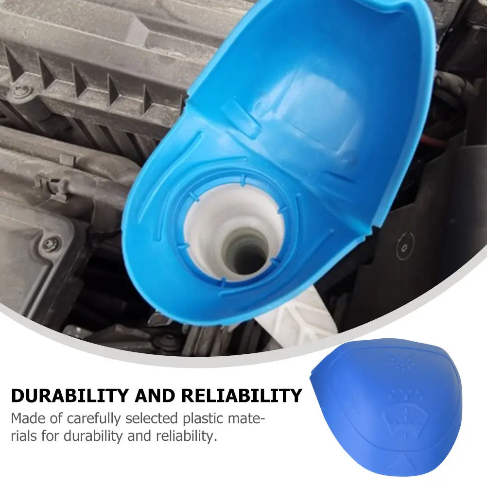 Car Windshield Washer Fluid Cap Reservoir Lid Spray Bottle Cover Water Tank Cover Radiator Coolant Container Cap Easy Install view 6