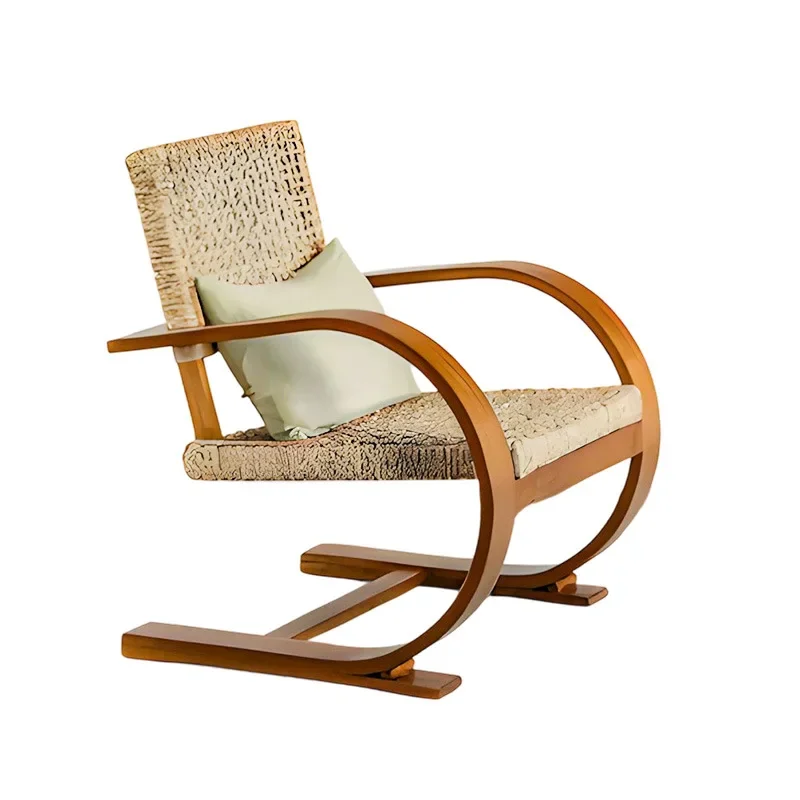 Single sofa chair, lounge chair, rope back chair