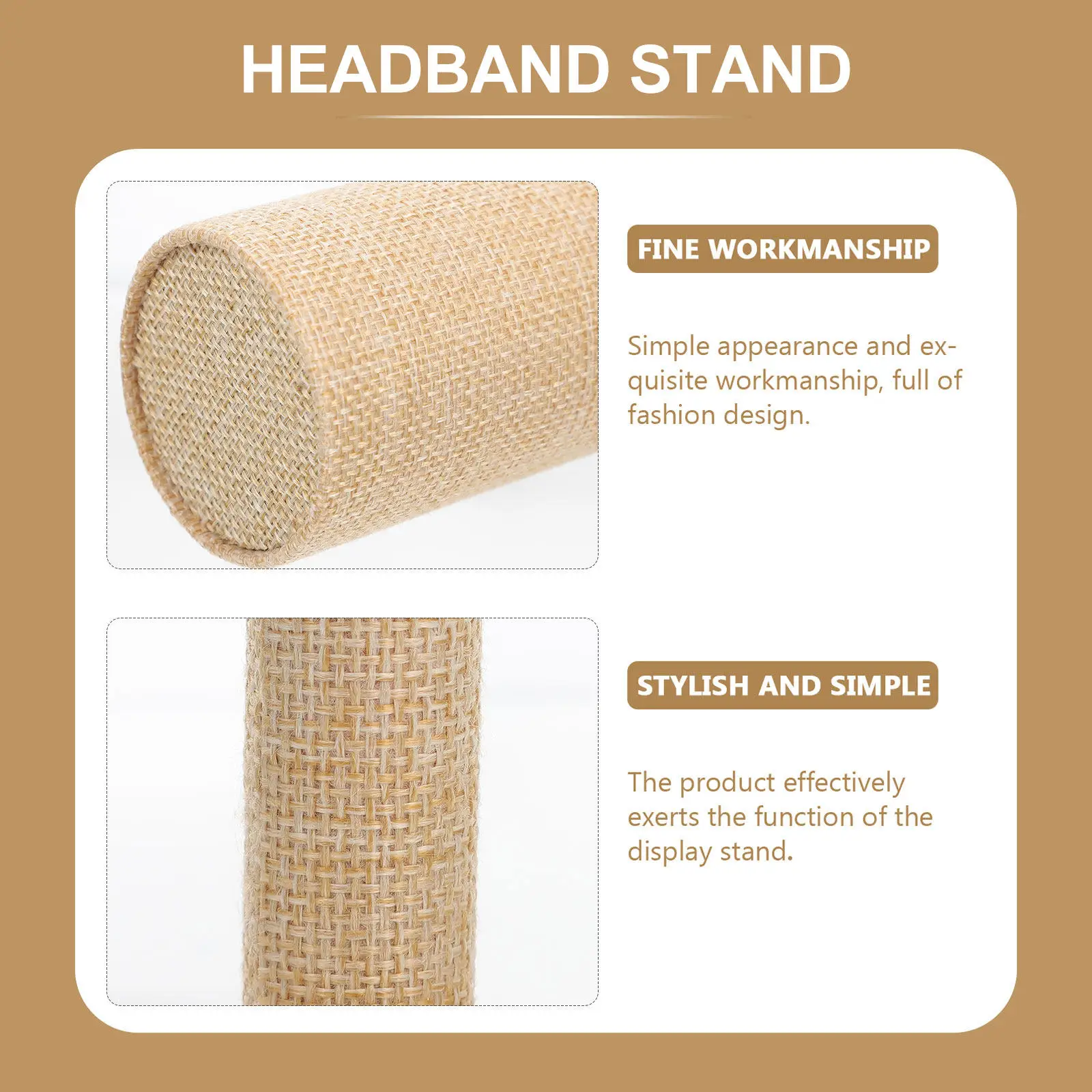 

Headpiece Organizer Hair Ring Display Stand Hairband Storage Rack for Personal Use Store Display Dresser Desktop Counter Space