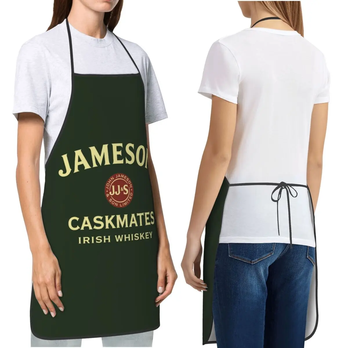 Редкие фартуки Cask-The Jameson, фартуки для шеф-повара, кулинарии, кухни, нагрудник без рукавов, кухонный сарафан для уборки для женщин и мужчин, живопись