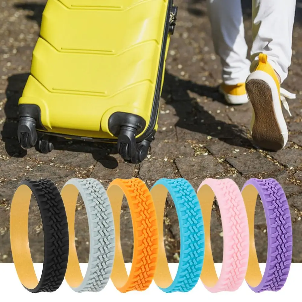 Damping Luggage Wheels Protector Suitcase Parts Axles Reduce Wheel Wear Suitcase Wheels Protection Cover with Silent Sound