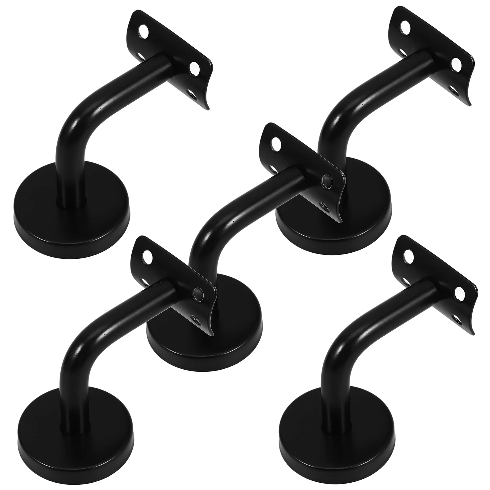 

5 Pcs Handrail Brackets Stair Rail Bannister Support Stainless Steel Wall Construction Tools Bathroom Corridor