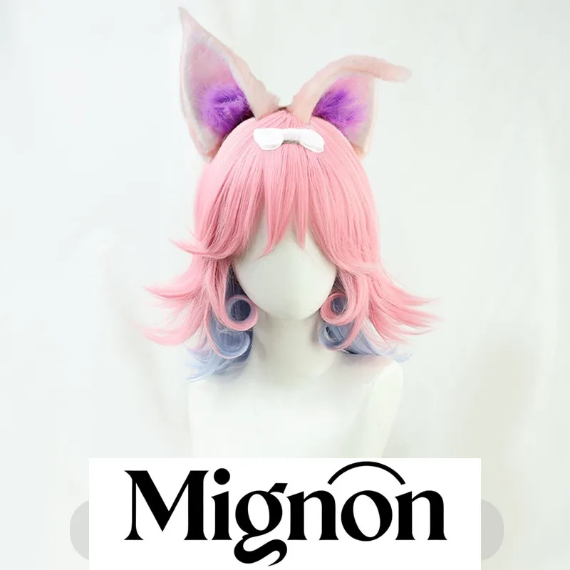 

Парик для косплея Honor of Kings Violet Oath Da Ji, новый многослойный колючий стиль, без банта