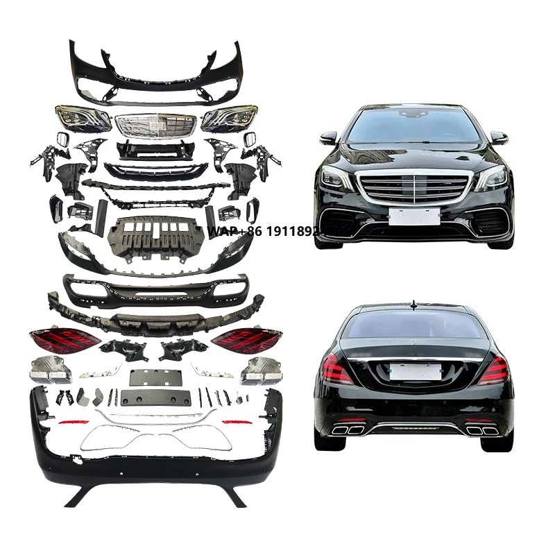 

For W222 Car Modification Body Kit Upgrade S63 Front Bumper Fog Lights Headlights Rear Bumper Taillights-New