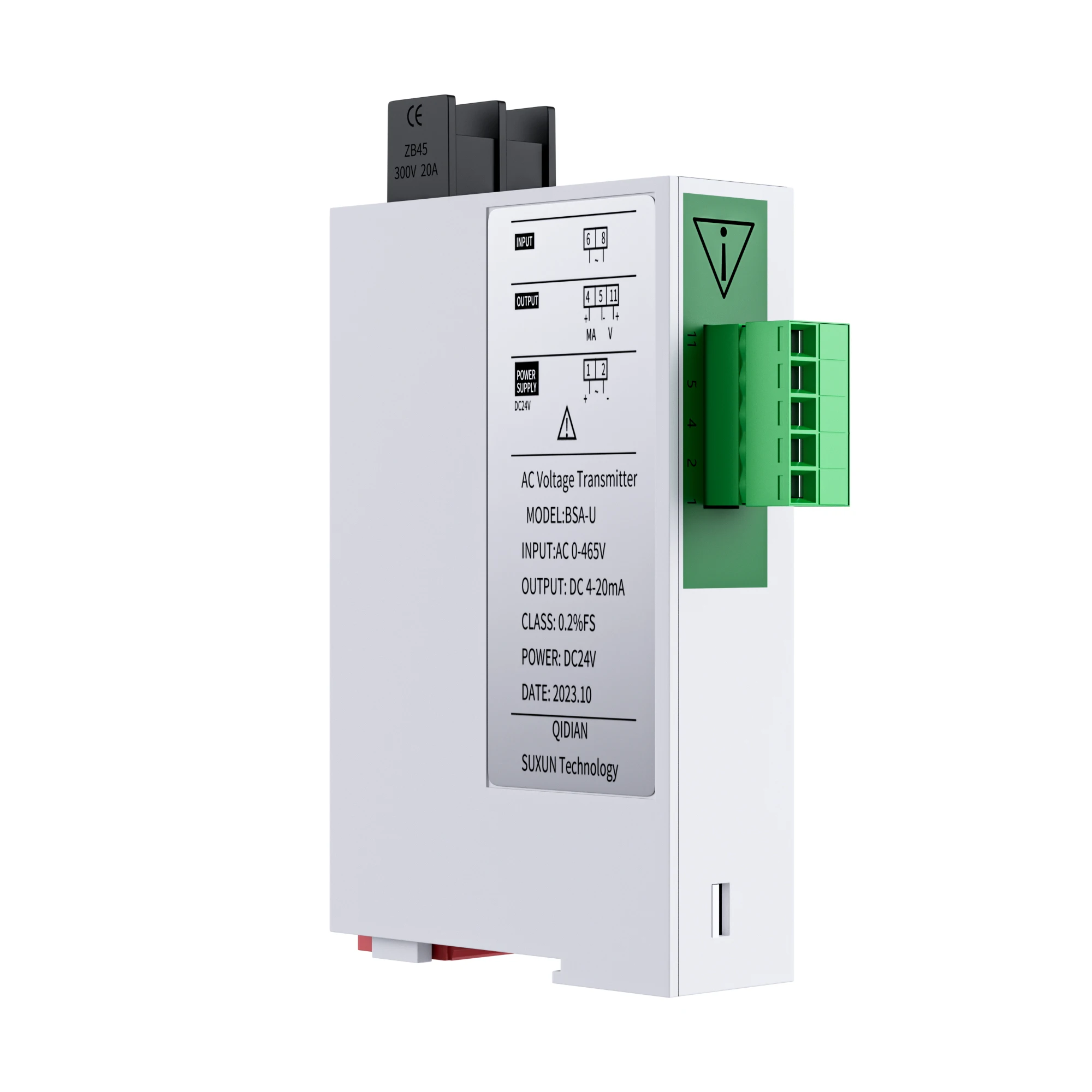 AC 0-500 В 0-1000 В до 4-20 мА 0-10 В RS485 DC24V Сильный антиинтерференционный передатчик напряжения 220 В/380 В/465 В Датчик напряжения переменного тока