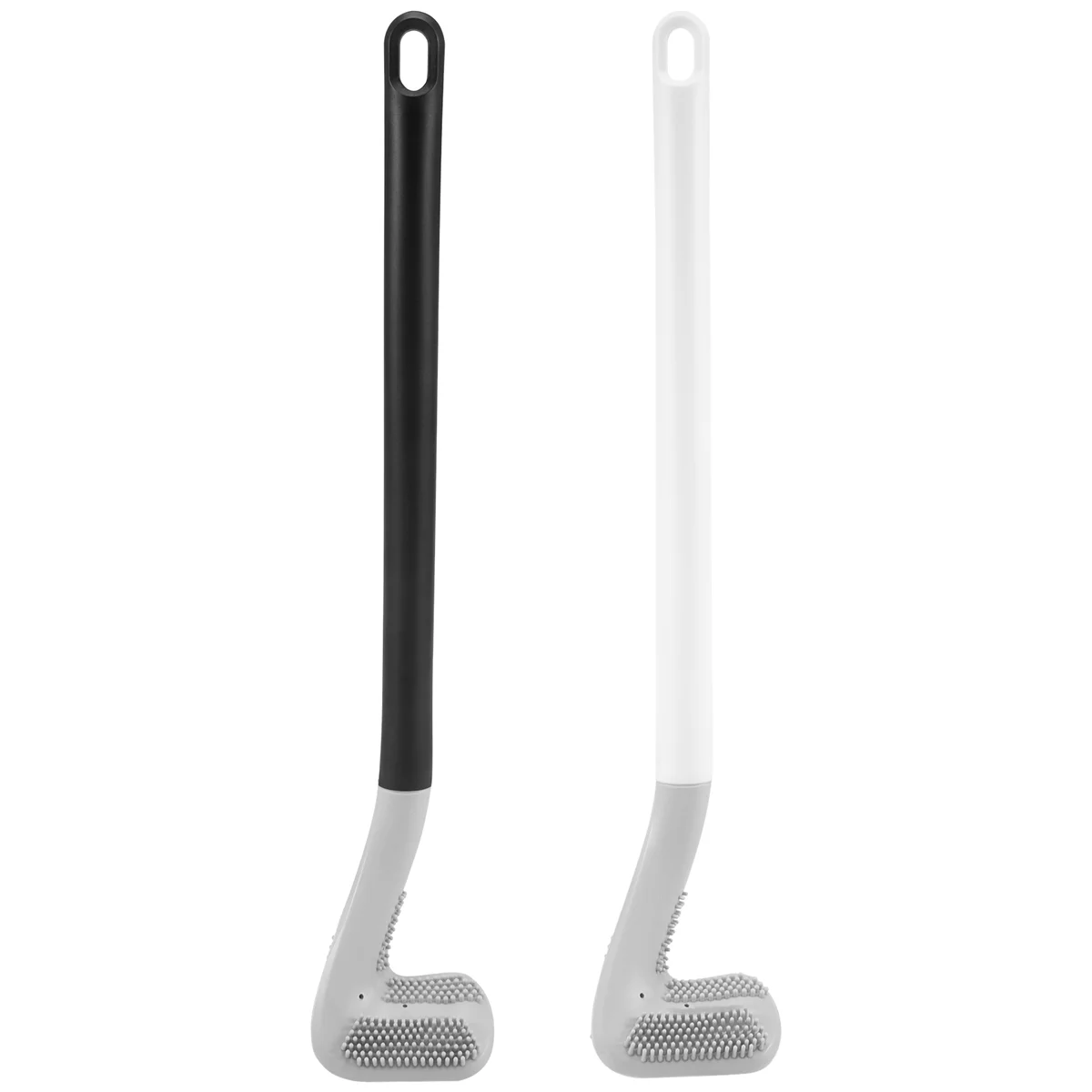 2 Pcs Golf Brush Head Toilet Brush No Dead Ends Household Toilet Long Handle Squatting Toilet Cleaning Brush