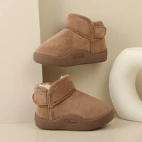 Winter Baby Girl Shoes New Toddler Snow Boots Children Infant Plush Warm Kids Short Boots Boys Cotton Shoes Size 15-24 6