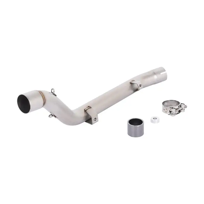 

For SUZUKI DRZ 400S 400 SM 400E 2000-2025 Motorcycle Exhaust System Mid Link Pipe Slip On 51mm Tip Stainless Steel Connect Tube