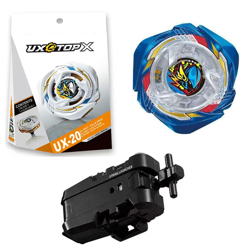 Bey X UX-20 Glory Valkyrie Evolution Booster with String Launcher Set Gift Spinning Toy Battle Top Gyro Desk Game Xmas