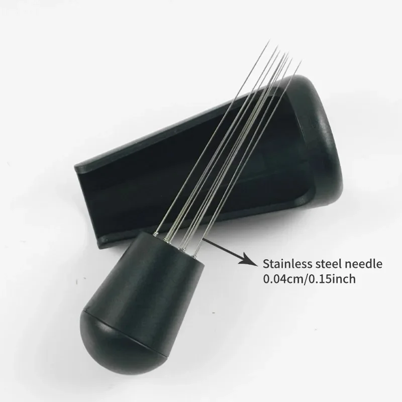 Espresso Coffee Stirring Tool, Coffee Powder Stirrer, Needle Distributor, Wood Handle, Barista Hand Distribution Tool image 3