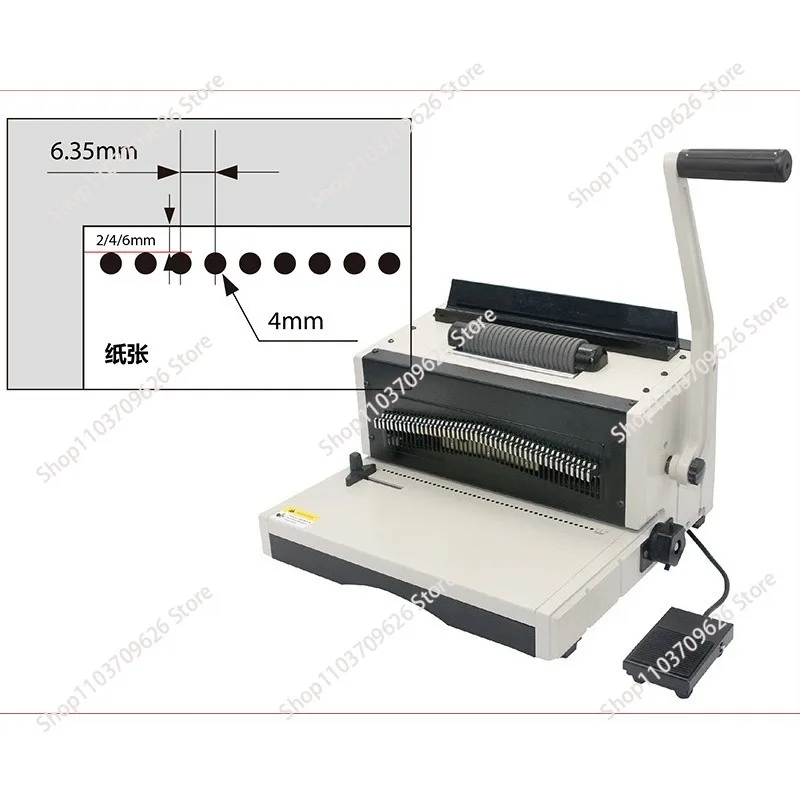 EC8706 electric punching and electric spiral coil binding machine