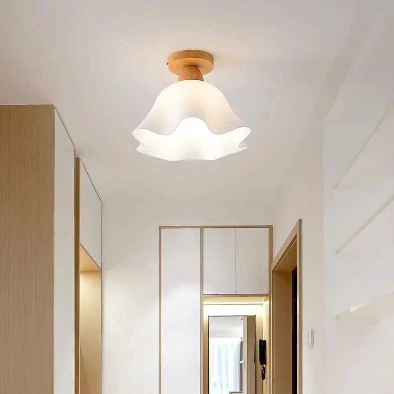 Lâmpada de teto elegante para corredor, varanda, banheiro, design simples, luz LED