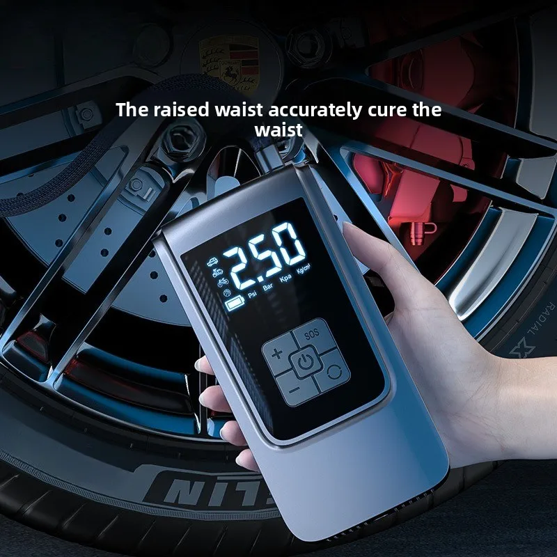 

Автомобильный воздушный насос, беспроводной воздушный насос с двойным цифровым дисплеем, портативный интеллектуальный воздушный насос с цифровым дисплеем