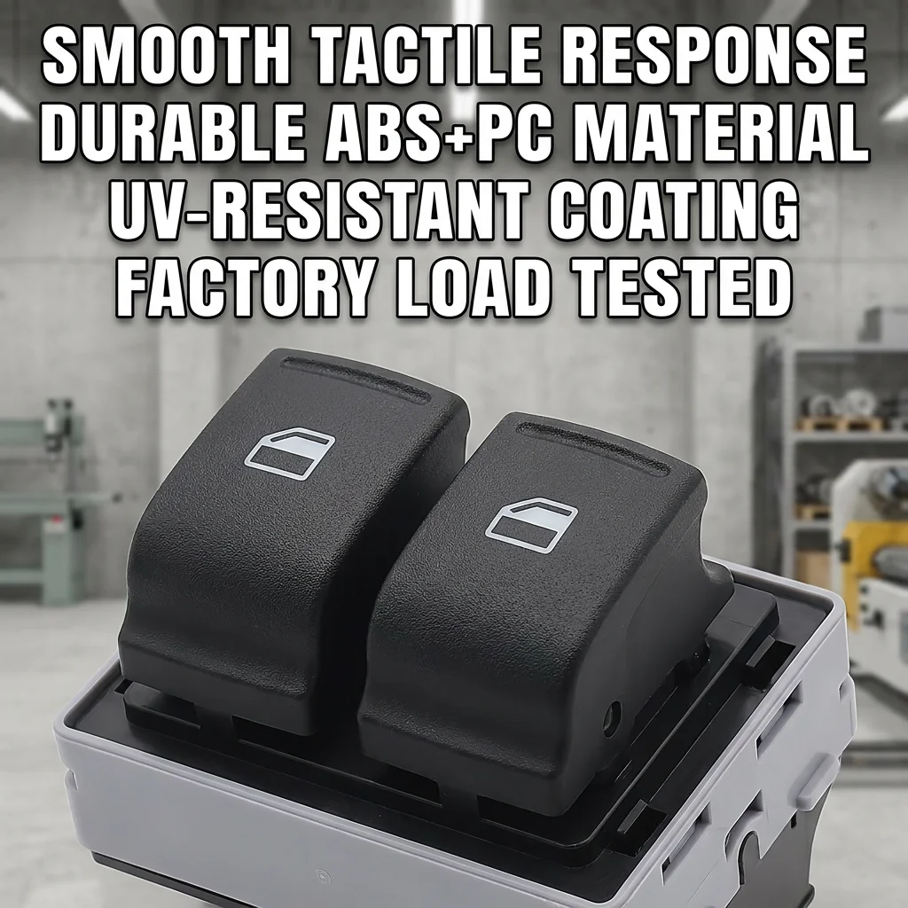 1pcs 7E0959855A Electric Power Window Double Switch for VW Transporter T5 T6 Caravelle Multivan 2003-2015 7E0959855