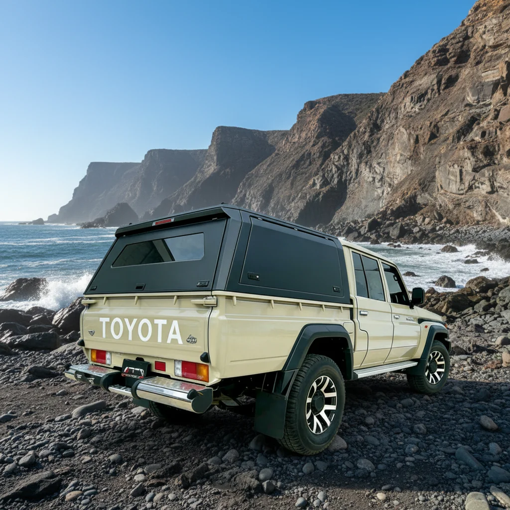 For Toyota Tacoma 2024+ 6.0FT Aluminum Canopy, Scratch & Wear Resistant, Waterproof & Anti-theft, No-drill Installation