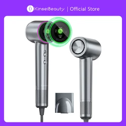 Kinseibeauty High Speed Hair Dryers HD Color Screen 5  Smart Modes Temperature Control Negative Ion Hair Care 59dB Low Noise