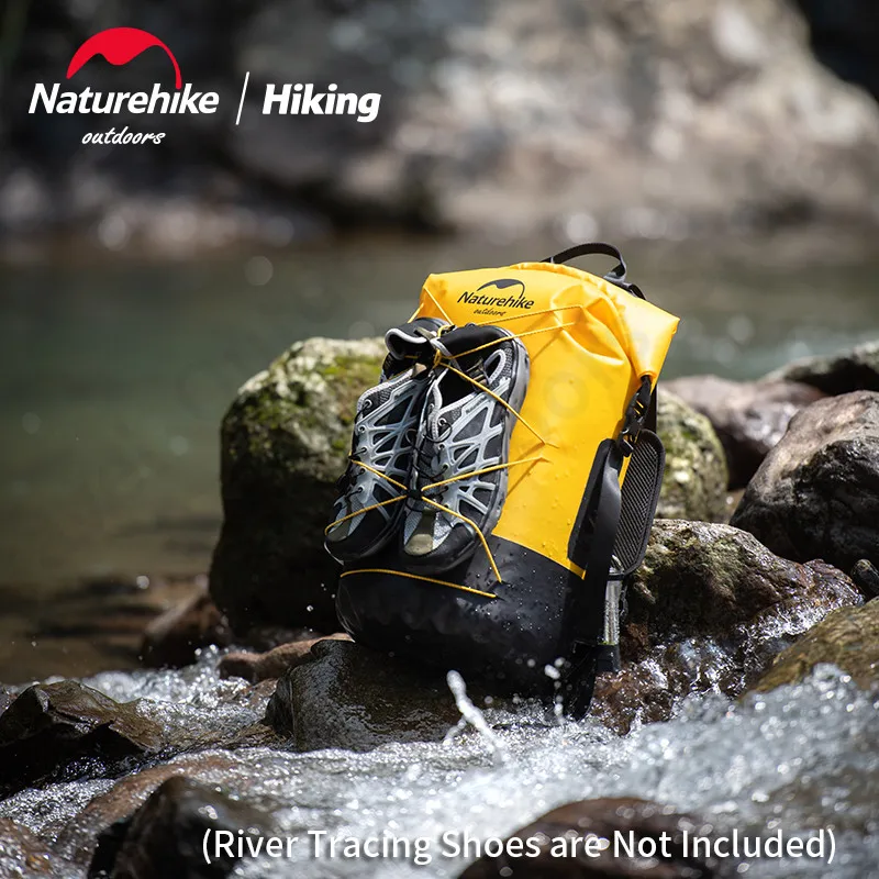 Naturehike-mochila impermeable para viajes al aire libre, bolsa de separación en seco y húmedo para acampar, 20/30/40 L, ligera, 430g, IPX6, TPU