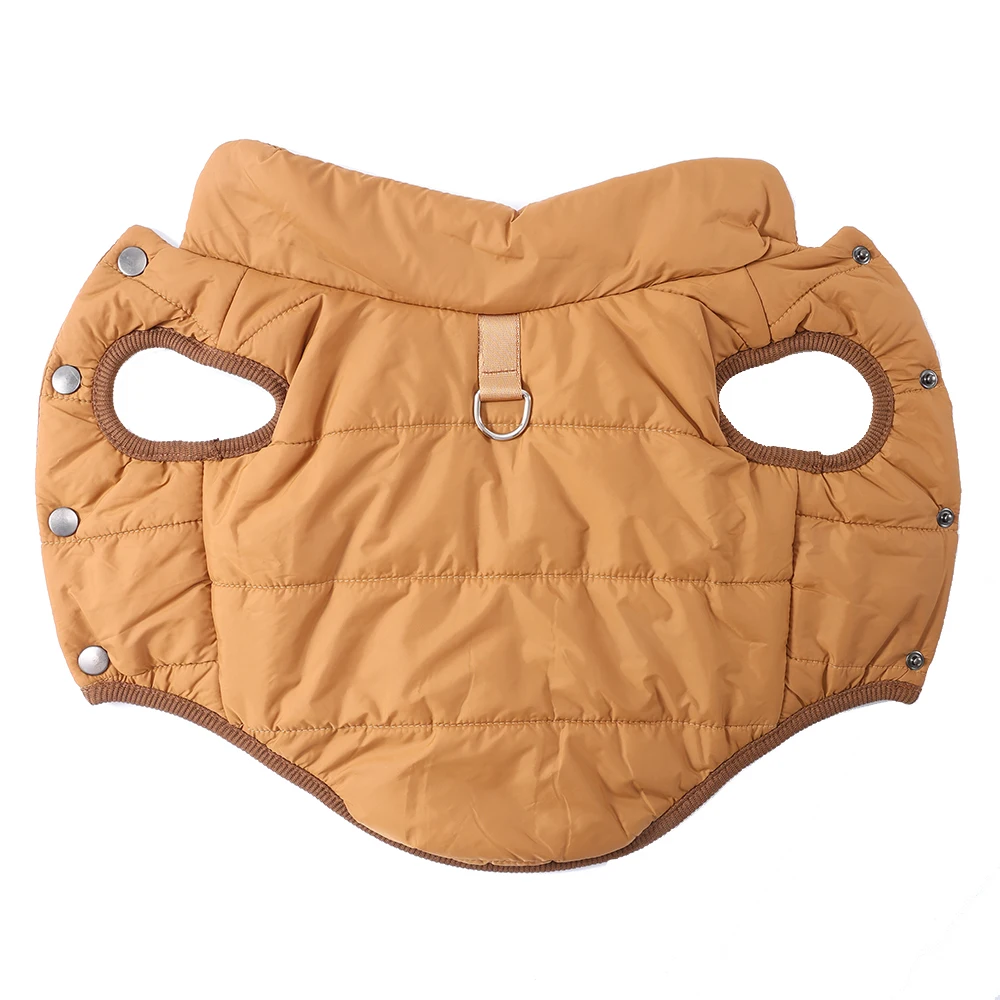 Windproof Dog Jacket For Small Medium Dogs Autumn Winter Warm With D-ring Puppy Clothes Chihuahua Schnauzer Pet Fleece Costume