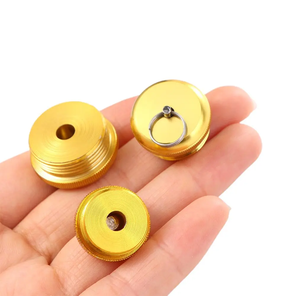 Aluminum Alloy Fishing Rod Cover Gold Fishing Pole Fishing Rod Rear Plug Rod Stopper Screw Rod Bottom Protector Pole Butt Caps