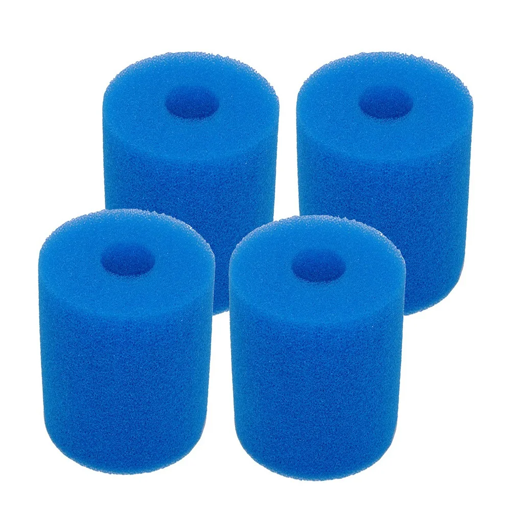 4 Pack Pool Filter Cartridge Sponge for Type H Reusable Washable Hot Tub Cleaner Tool for In-Tex Type H Sponge Filter