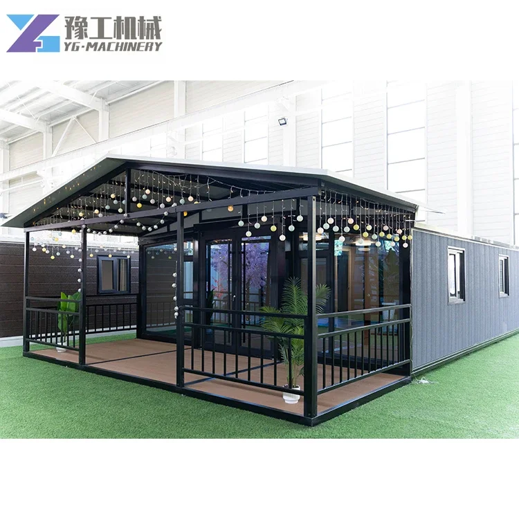 YG Container House  Australia Hurricane Proof Insulated 2 Bedroom Soundproof Movable 20ft Folding Expandable House for Sale