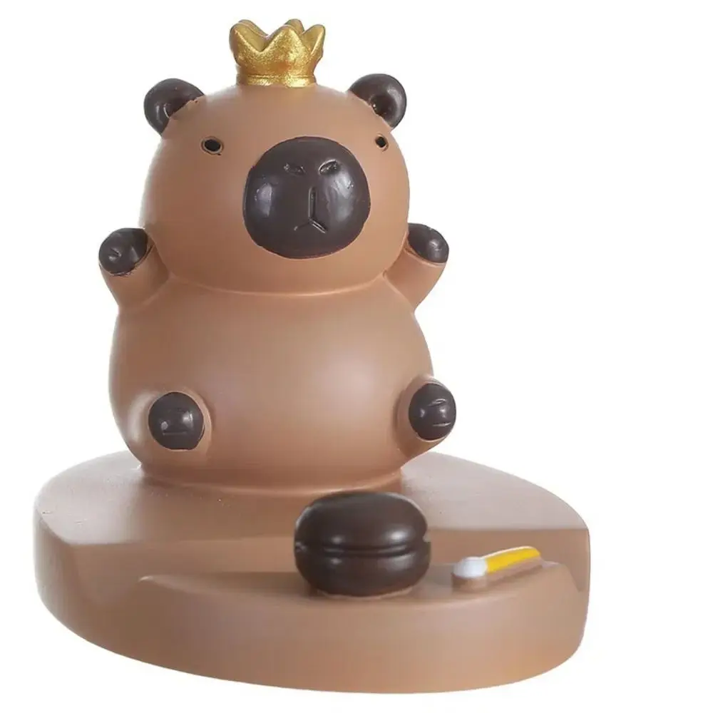 

Figure Model Capybara Phone Holder Support Animal Capybara Mobile Phone Stand Desk Decor Cartoon Capybara Cell Phone Bracket