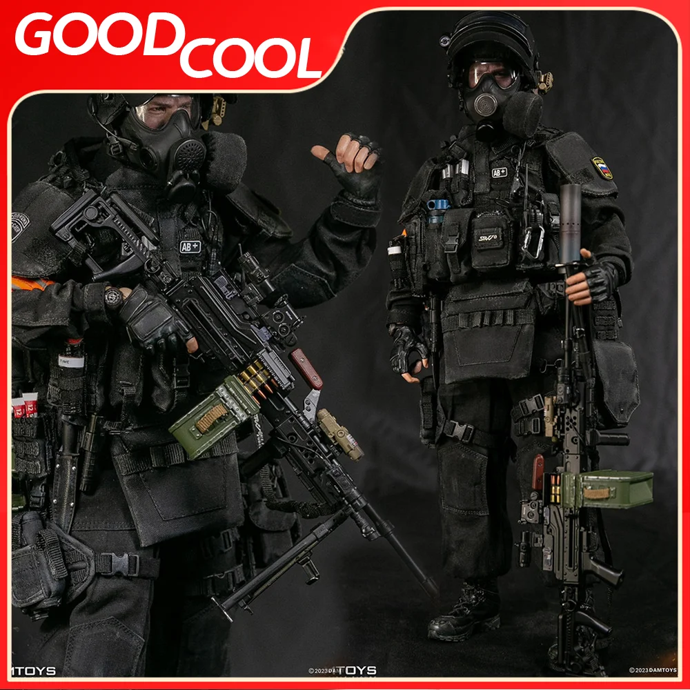 In Stock DAMTOYS 78095 1/6 Scale Collectible Russian Spetsnaz MVD SOBR PKM Gunner Full Set Model 12 In Action Figure Toys Gifts