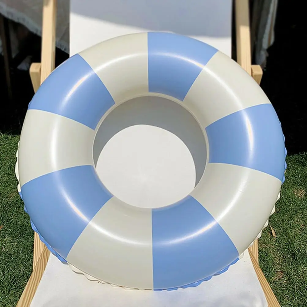 Pool Tube Swim Ring for Kids Adults, Classic Striped Inflatable Floats Swimming Ring Pool Inner Tubes, Inflatable Pool Floats Ad